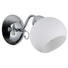 LAMPA ścienna MASSERI WL-6895-1 Italux szklana OPRAWA klasyczny kinkiet na wysięgniku chrom biały