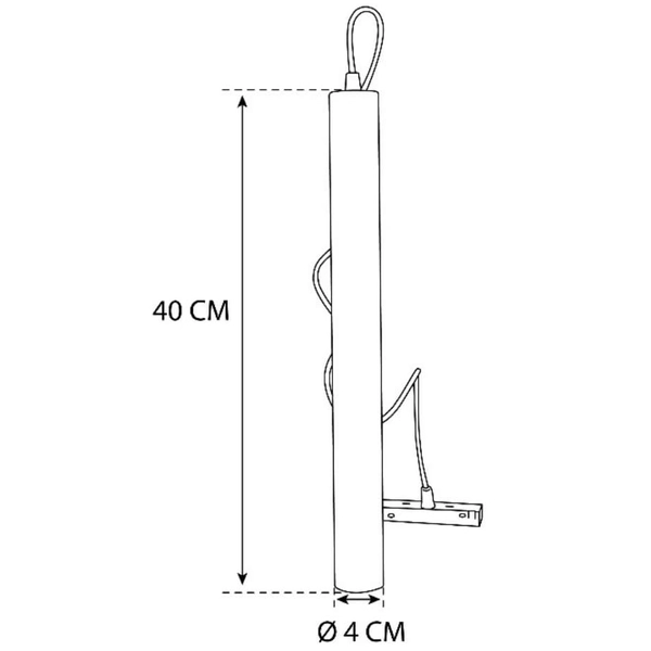 Lampa sopel do szyn magnetycznych 3-fazowych 490 Domeno LED 7W 4000K czarna