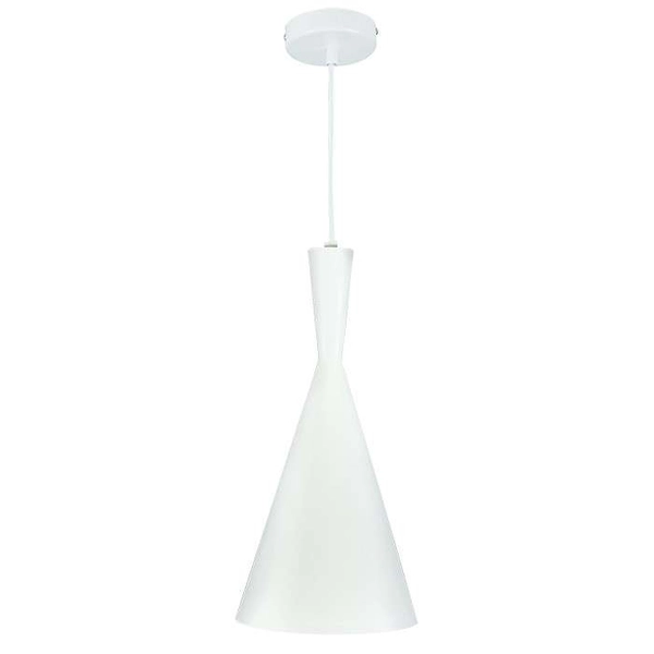 LAMPA wisząca MODERN 306777 Polux metalowa OPRAWA skandynawska ZWIS stożek biały złoty