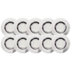 Wpuszczane oprawy zestaw 10 sztuk Cosa G03093/82 LED 7W 6500K IP44 srebrne
