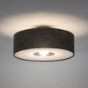 Tuba lampa sufitowa AMARELA 11658 okrągła z tkaniny czarna
