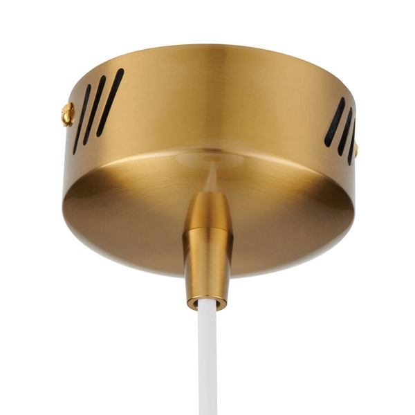 Zwisowa lampa sypialniana Boni ST-9960P/L white szklana kula nad stół biała