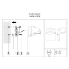 Podłużna lampa zewnętrzna słupek Glide O437FL-01GF1 wtykowy grafitowy