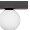 Natynkowa lampa kulista SPHERE 1205 Zumaline sufitowa czarny biały