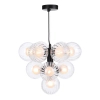 Kulista lampa wisząca do jadalni Vine  VIN2322-20 szkło czarny