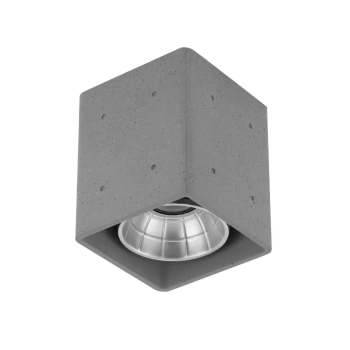 Kwadratowa lampa sufitowa TRAVONO LE75180 LED 10W 3000K IP65 szary