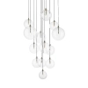 Molekułowa lampa wisząca MILAN P0606-13B-2GAC kulista złota