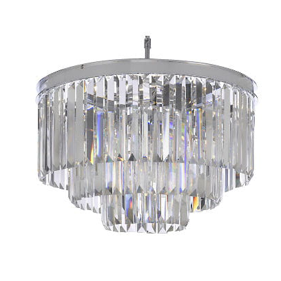 Okrągła lampa wisząca CGHERECHROME50 zwis nad łóżko chrom