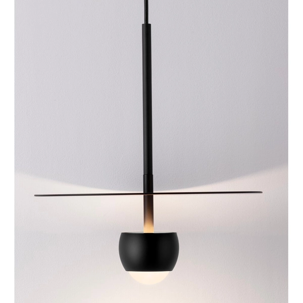 Okrągła lampa zwisająca BAILA LE44533 LED 8W 3000K nad stół czarny