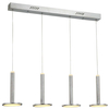LAMPA wisząca OLIVIER MD17033012-4B S.NICK Italux listwa OPRAWA metalowa LED 60W 3000K zwis spodki nikiel