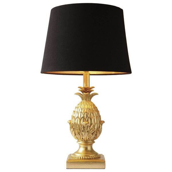 Abażurowa lampka stolikowa Pineapple PIN4235 ananas złoty
