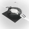 Lampa podstropowa wpuszczana downlight czarna złota Hoop OUTLET