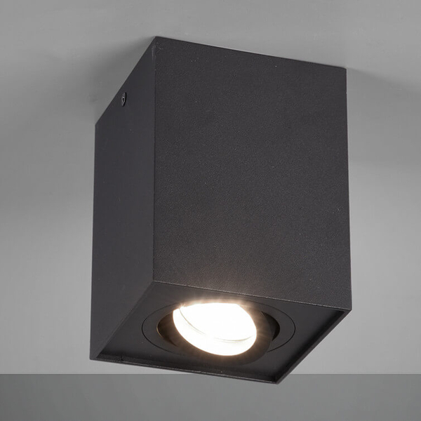 Lampa sufitowa BISCUIT 613000132 Trio do jadalni metalowa czarny