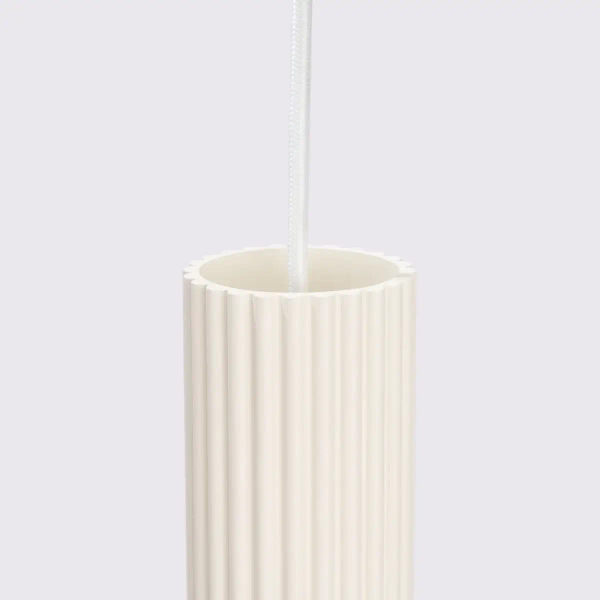 Wisząca lampa podłużna KARBON SL.1592 tubka metalowa beżowa