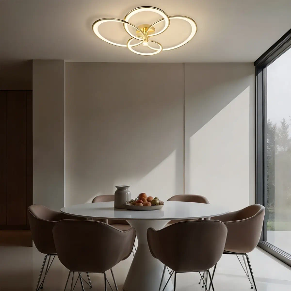 Lampa sufitowa ringi Azina LP-4852/4C GD LED 44W 3000-6000K złota