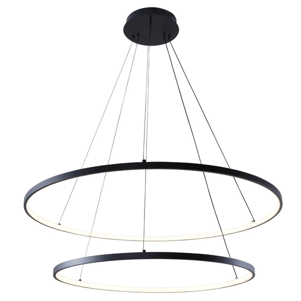 Lampa wisząca ring Breno 2023200-BK LED 60W 3000-6000K pierścienie czarne