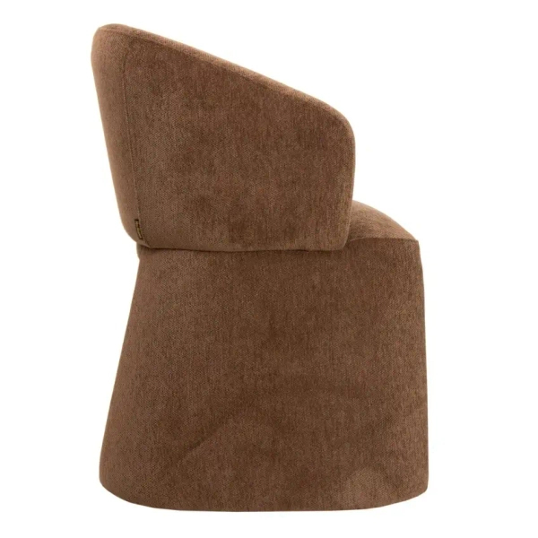Siedzisko do nowoczesnych jadalni TOMI MM001501100364 brązowe tkanina 45cm