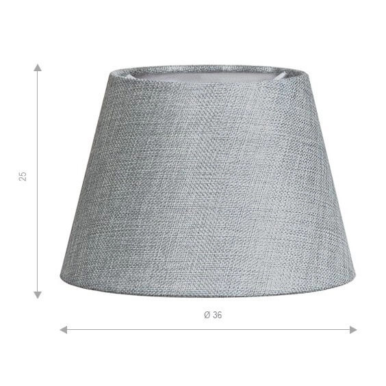 Abażurowy klosz do lampy Shade Zf AZ2604 Azzardo 36 cm szary