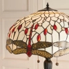 Podłogowa lampa szklana Dragonfly 70940 tiffany z włącznikiem kolorowa