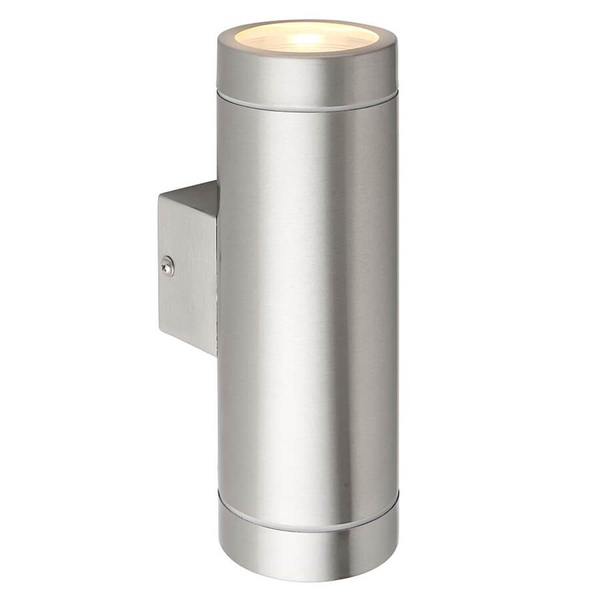 Kinkiet ścienny do salonu Palin XL 98437 metalowy tubka IP44 srebrna