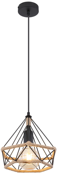 Lampa wisząca Ulleu 69029H2 industrialna czarna brązowa