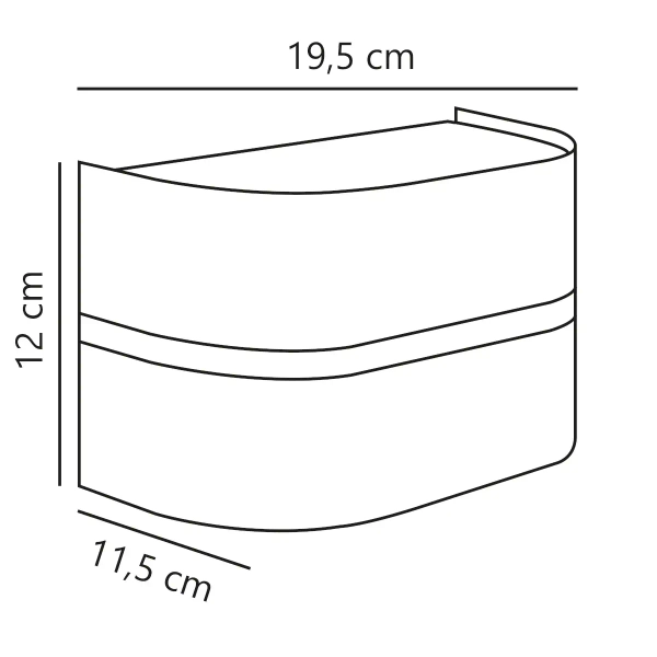 Elewacyjna lampa ścienna SIBELIS 2418311061 metalowa IP44 brązowa