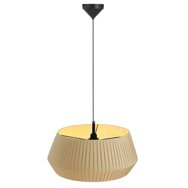 Wisząca lampa plisowana Dicte 2112373009 Nordlux nad stół beżowa