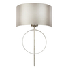 Ścienna lampa abażurowa L&-195214 Light& do salonu antyczna srebrna