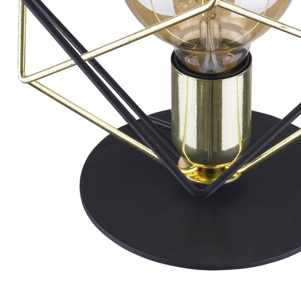 Industrialna lampka nocna klatka Alambre 5450 TK Lighting czarna złota