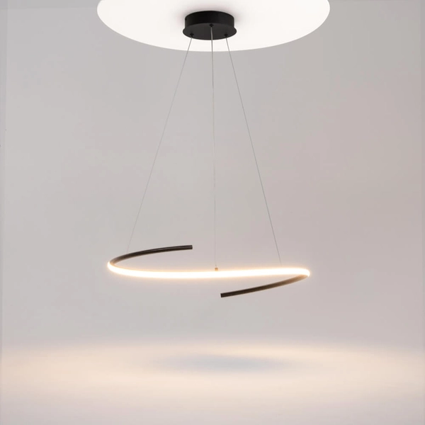 Ledowa lampa zwieszana Curve MOD242PL-L33BK 31W 3000-4000K czarny biały