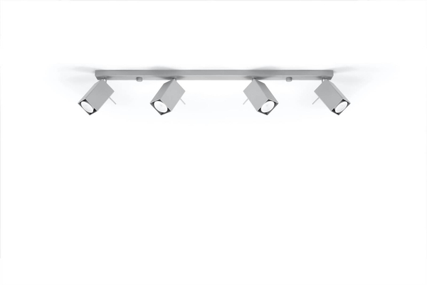 Regulowana LAMPA sufitowa MERIDA SL.0461 metalowa OPRAWA reflektorki szare