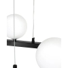 Kulista lampa wisząca ALURE MSE1501100606/MILK nad stół balls biała czarna