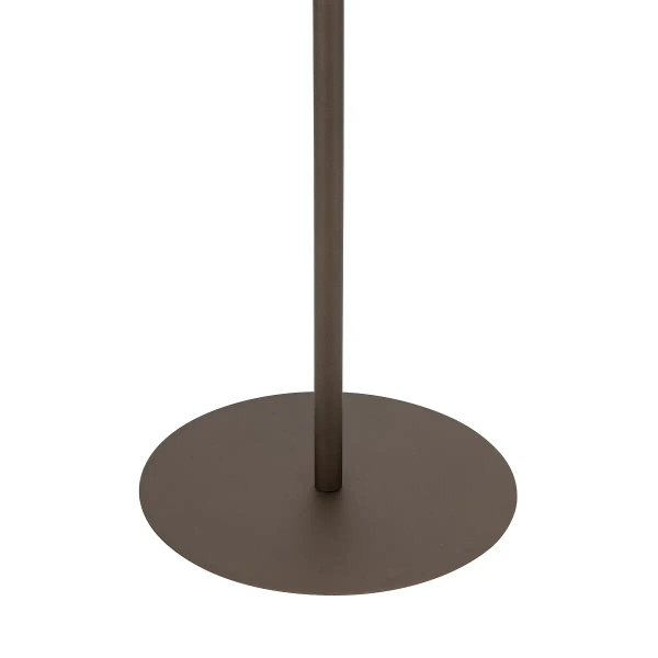Podłogowa lampa do salonu AMARELA 11663 z tkaniny brązowa
