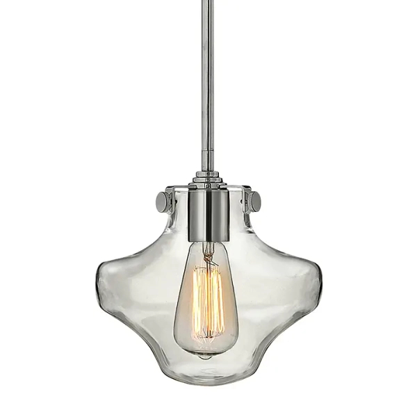 LAMPA wisząca HK-CONGRESS-P-B-CM Elstead HINKLEY szklana OPRAWA zwis loftowy chrom - przezroczysty