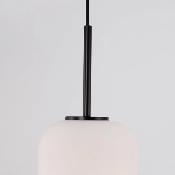 Nowoczesna lampa wisząca Marc LE42722 czarna do przedpokoju loftowy zwis