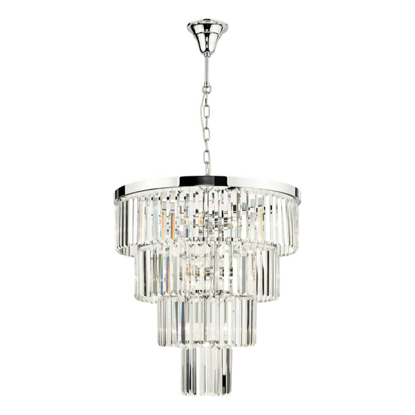 Pałacowa lampa wisząca Angel ANG0808 Dar Lighting kryształ chrom przezroczysta