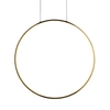 Okrągła wisząca lampa Mirror LP-999/1P S GD Light Prestige zwis LED 3000K 35W IP44 złoty