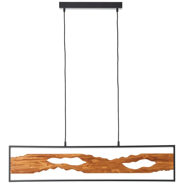 Wisząca lampa do salonu drewniana Chaumont G99821/76 LED 20W 3000K czarna