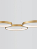 Wisząca lampa pokojowa GARCIA LE42826 rings LED 28W 3000K złota