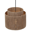 Wisząca lampa boho SMILLA 366800136 nad wyspę juta boho beżowa czarna