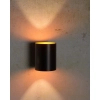 Lampa ścienna góra-dół XERA 23252/01/30 Lucide metalowa tuba czarna złota