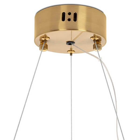 Wisząca lampa Florens MSE010100364 Moosee LED 46W 3000K do sypialni złoty biały