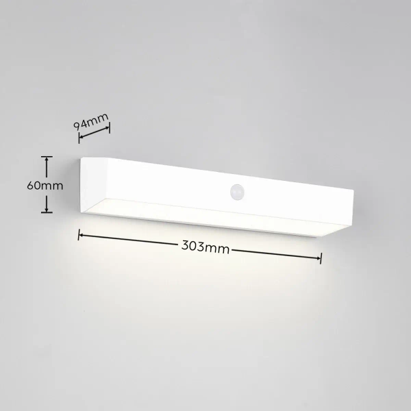 Ścienna lampa zewnętrzna SILVES R23306101 LED 6W 4000K IP44 biały