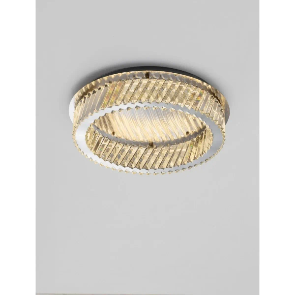 Plafon kryształowy CANLIRA LE45160 LED 40W 3000K ściemnialny przezroczysty
