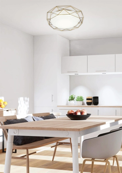 Plafon LAMPA sufitowa SVEN 98-73174 Candellux druciana OPRAWA metalowa LED 24W 4000K złota