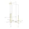 Designerska wisząca lampa MIKADO MSE1501100488 LED 43W 3000K sticks złota