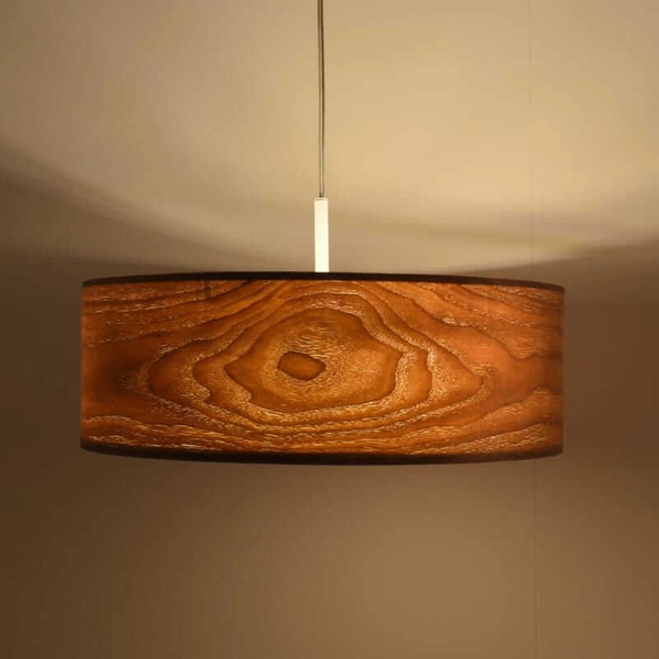 Drewniana lampa wisząca Bosco ABR-LZD-NOVO Abruzzo okrągła drewniany