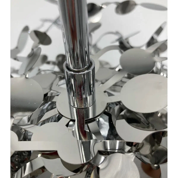 Wisząca lampa hampton Monetti ST-1675 CHROME Step ażurowa płatki chrom