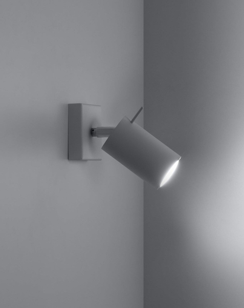 Kinkiet LAMPA ścienna SL.0087 regulowana OPRAWA reflektorowa spot metalowy biały