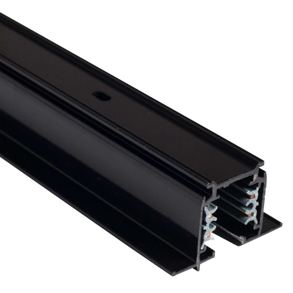 Szynoprzewód sufitowy 2m COMMERCIAL TRACK LIGHTS SYSTEM 8694 Nowodvorski 3-fazowa podtynkowa listwa 230V czarna